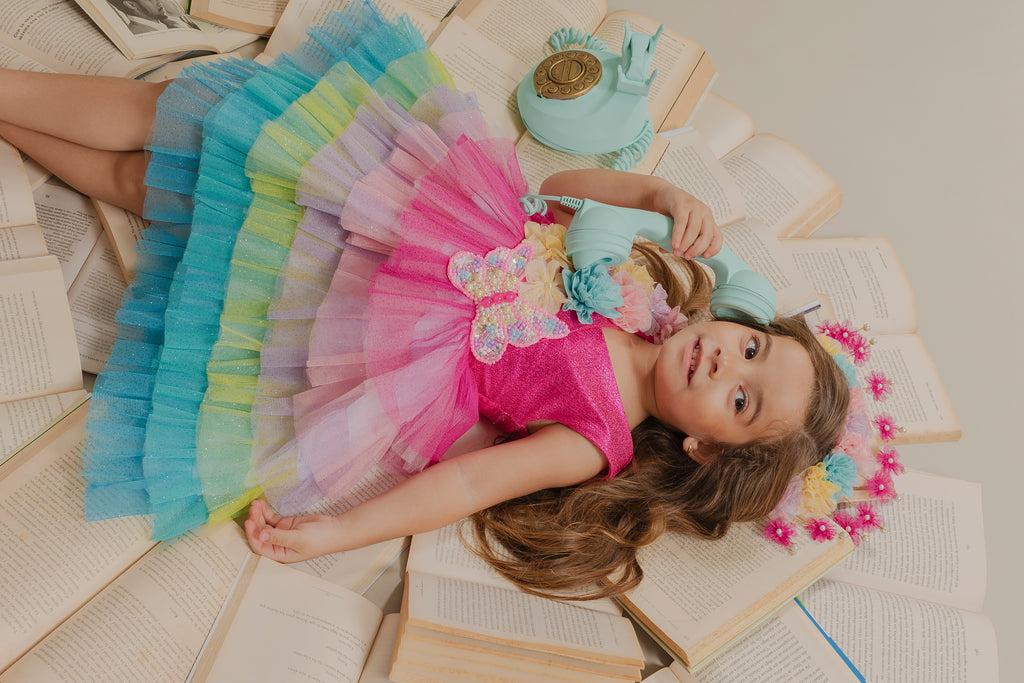 FUCHSIA GIRLS DRESS JARDIN