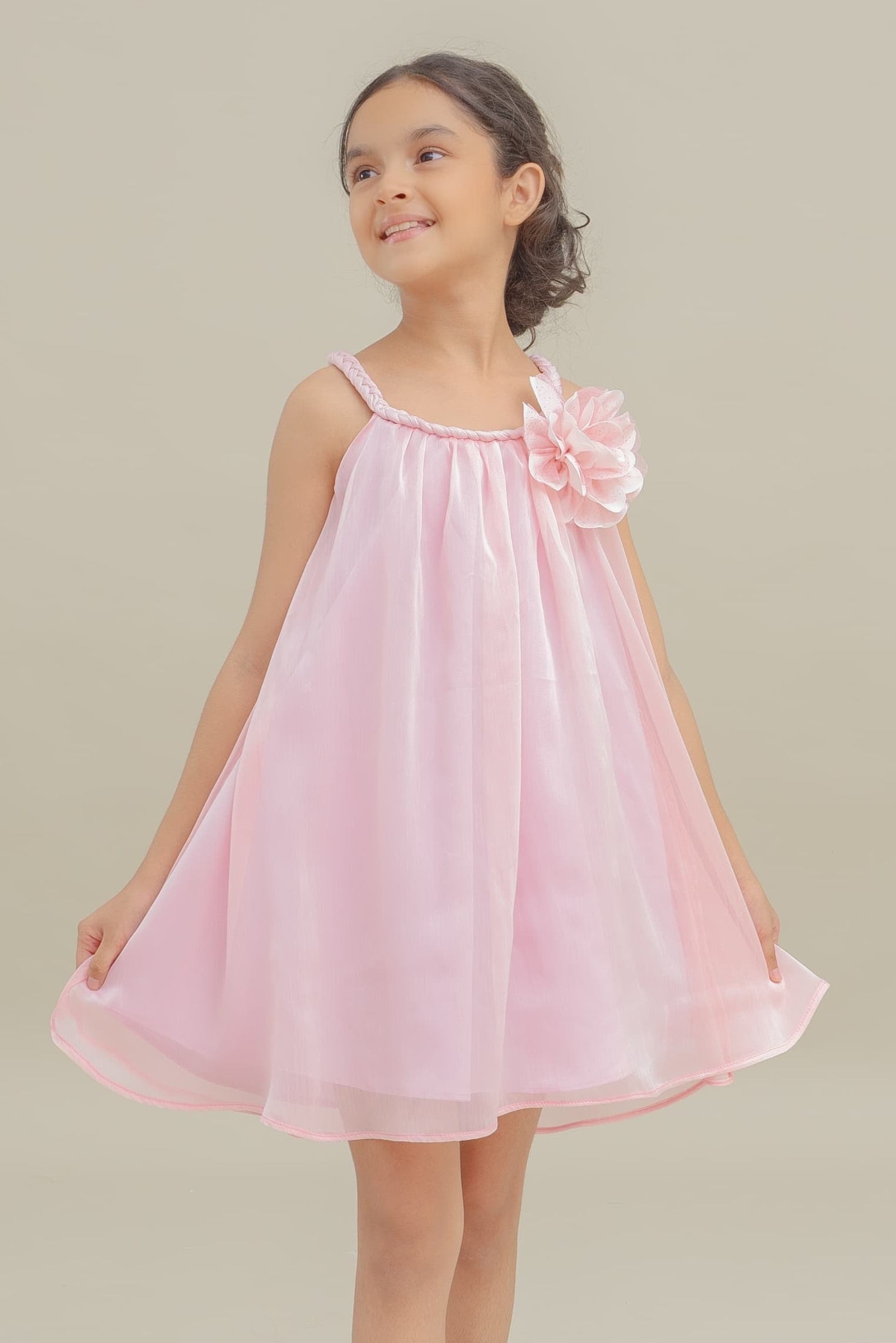 PINK GIRLS DRESS MELISA