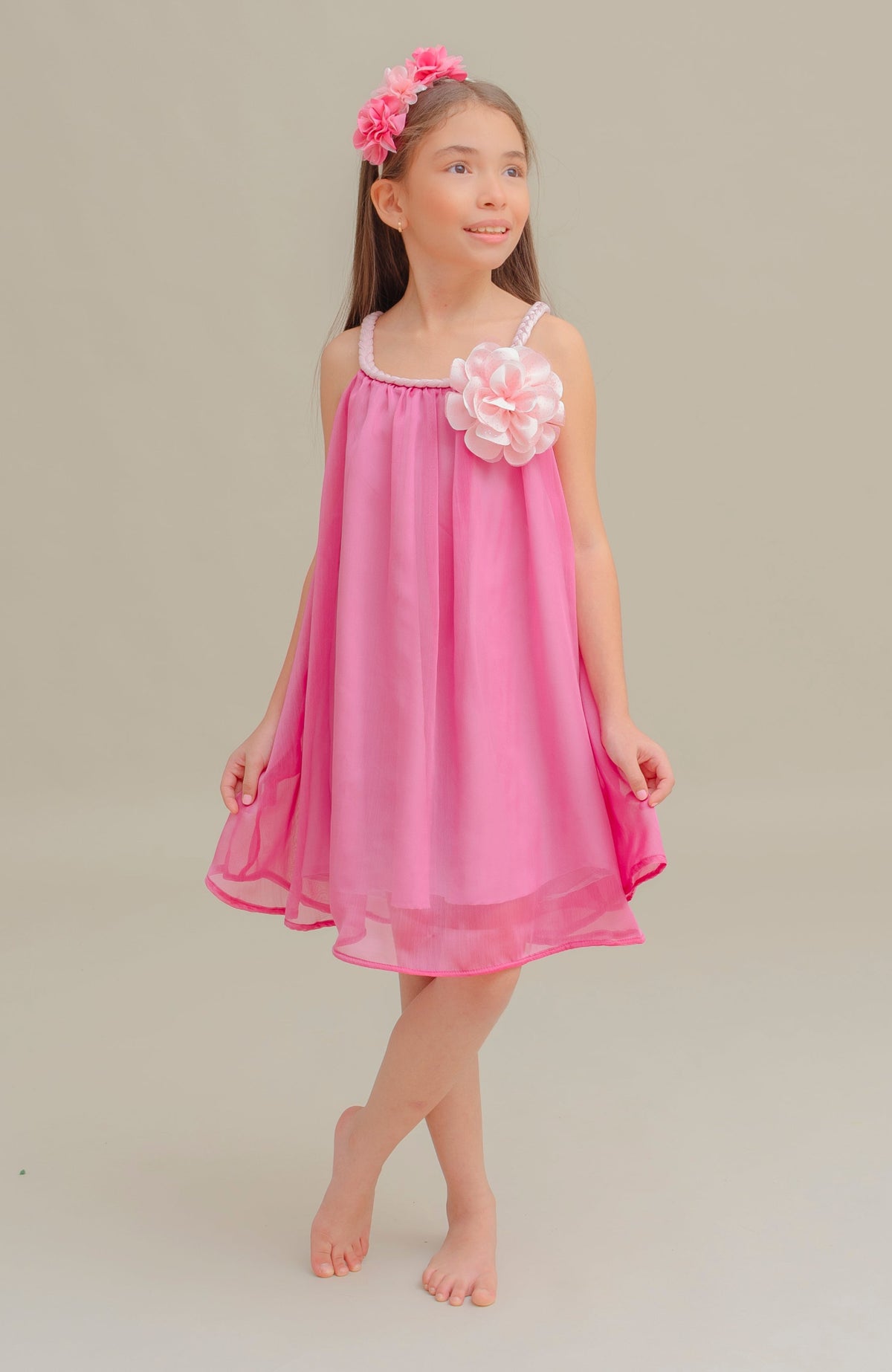 Vestido Para Bebita Melisas Fucsia