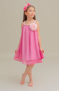 Vestido Para Bebita Melisas Fucsia