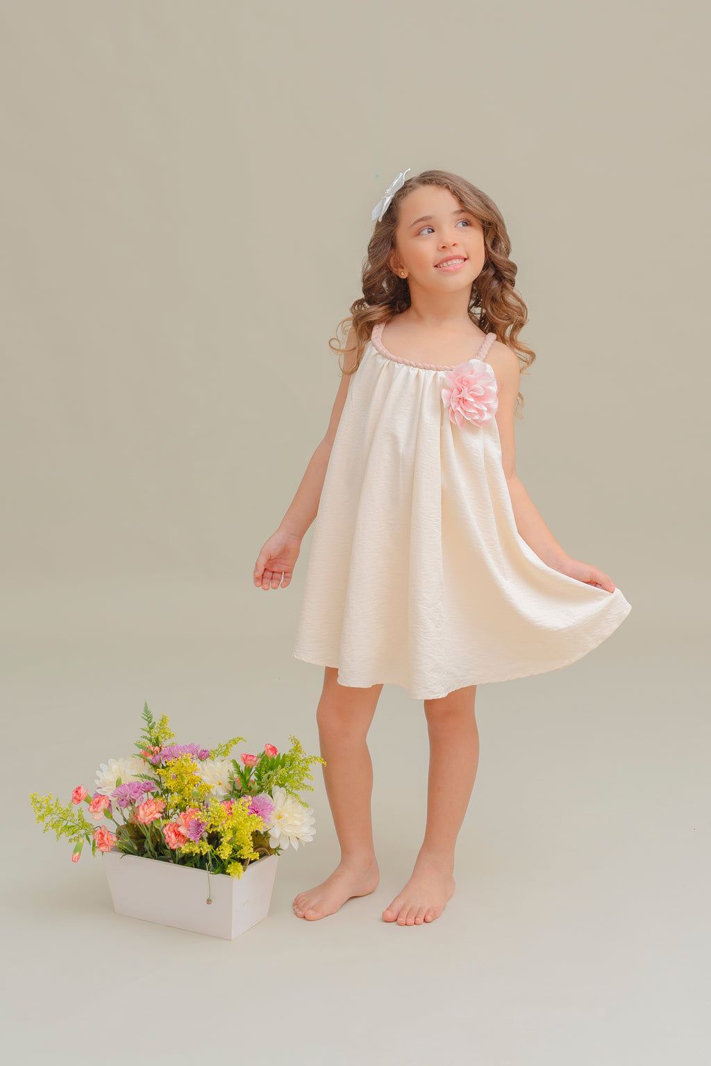 IVORY GIRLS DRESS MELISA