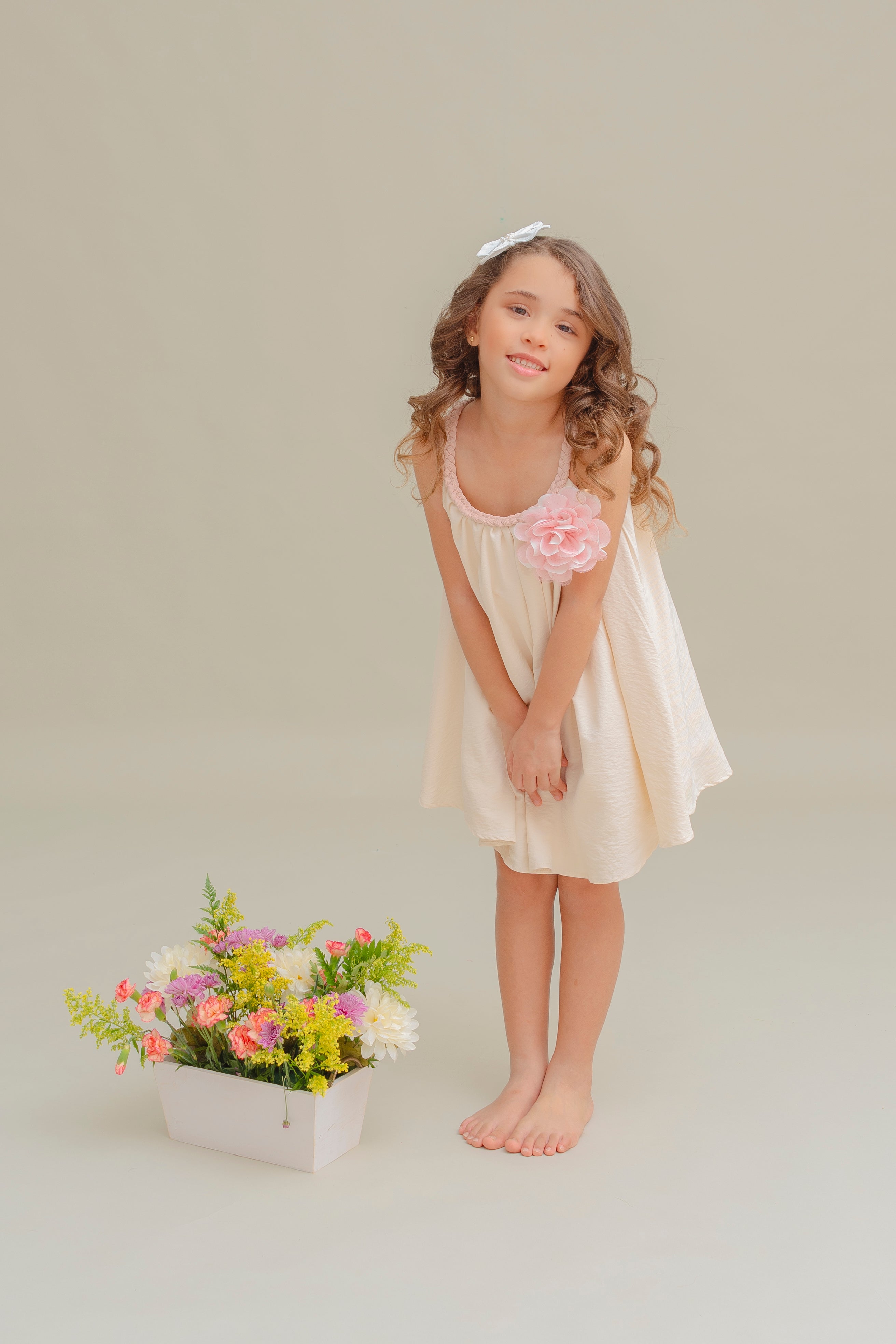 IVORY GIRLS DRESS MELISA