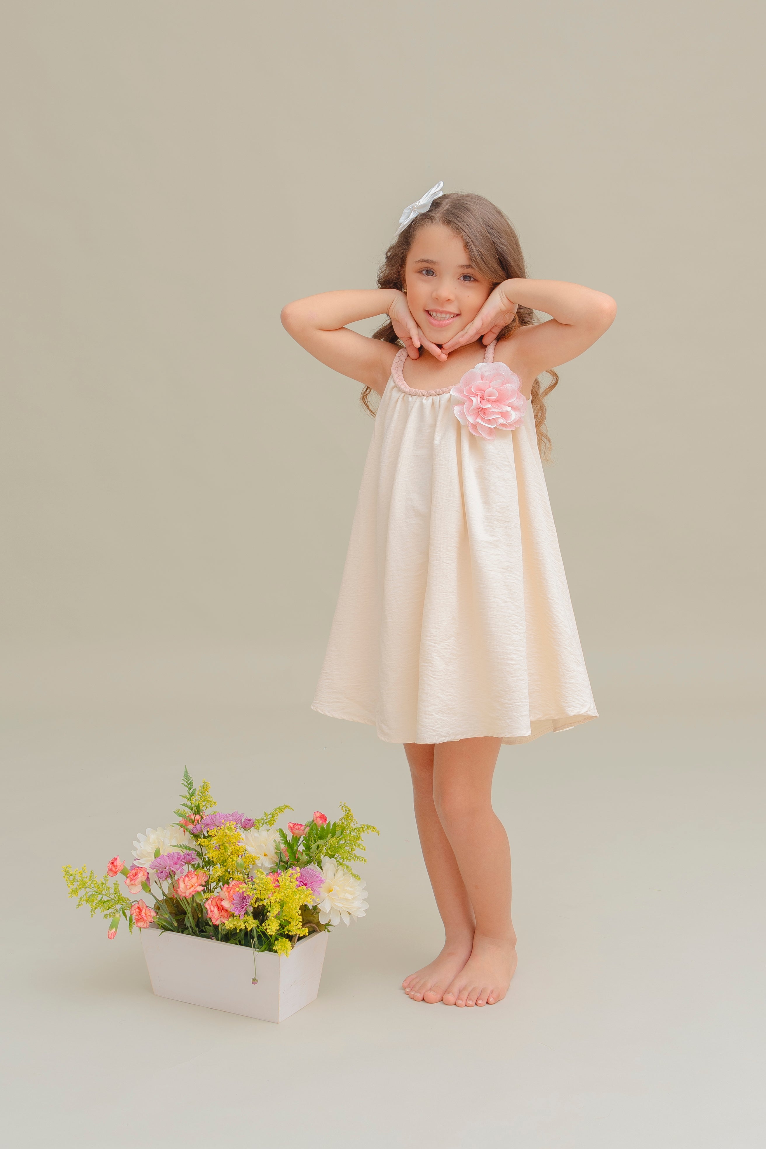 IVORY GIRLS DRESS MELISA