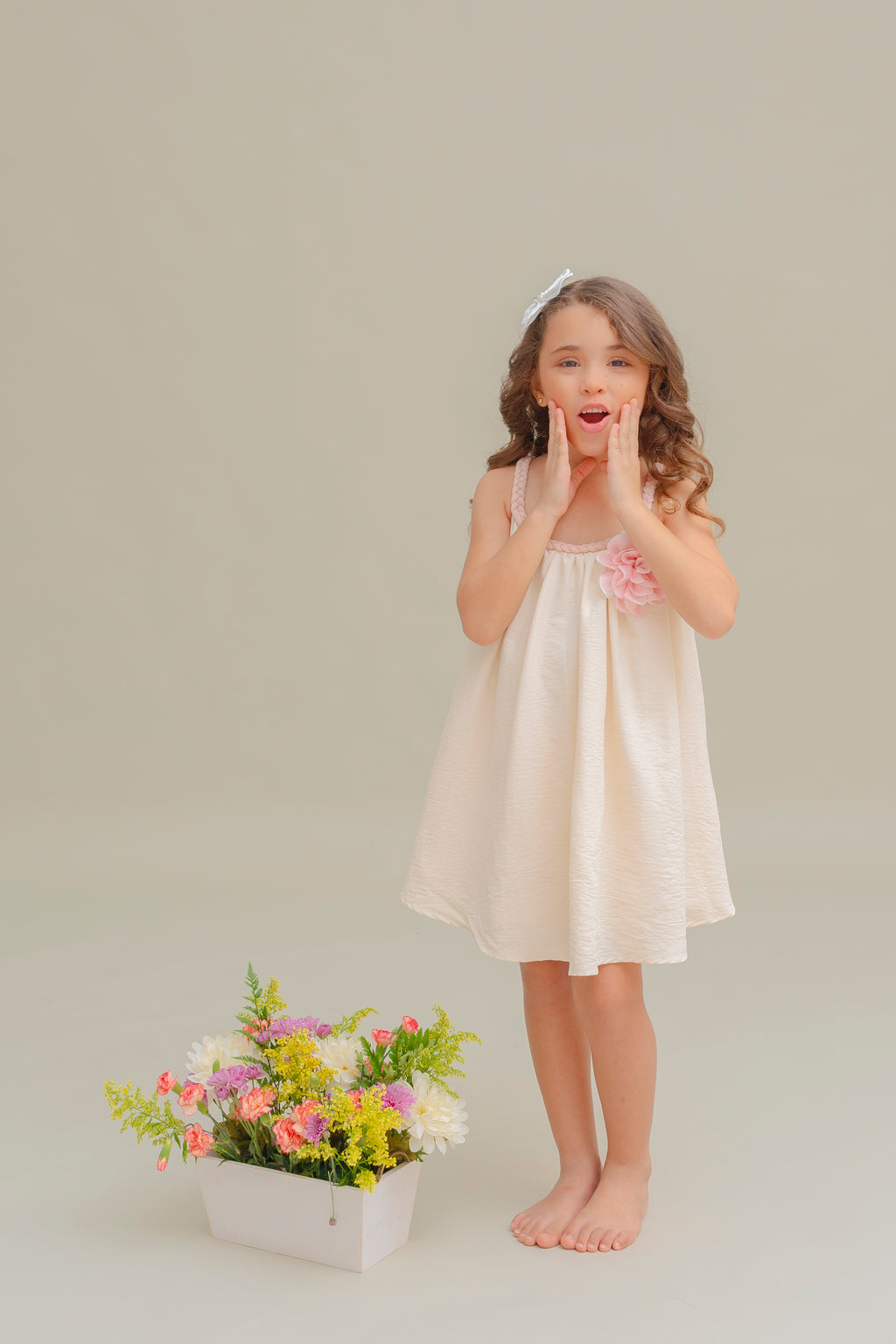 IVORY GIRLS DRESS MELISA