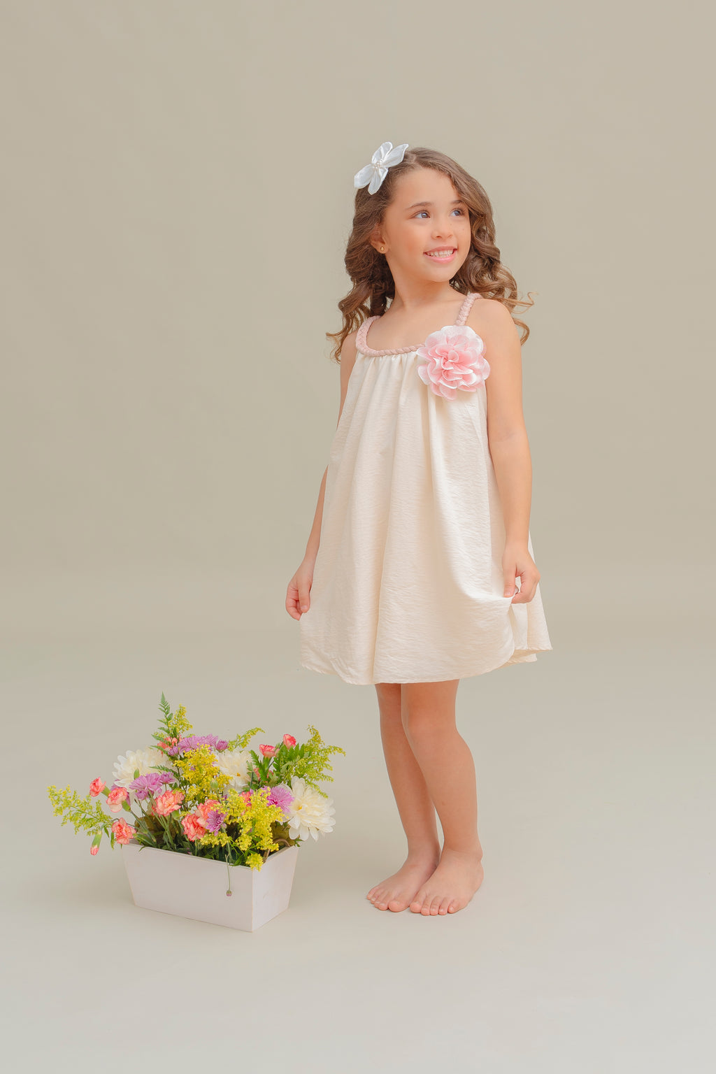IVORY GIRLS DRESS MELISA