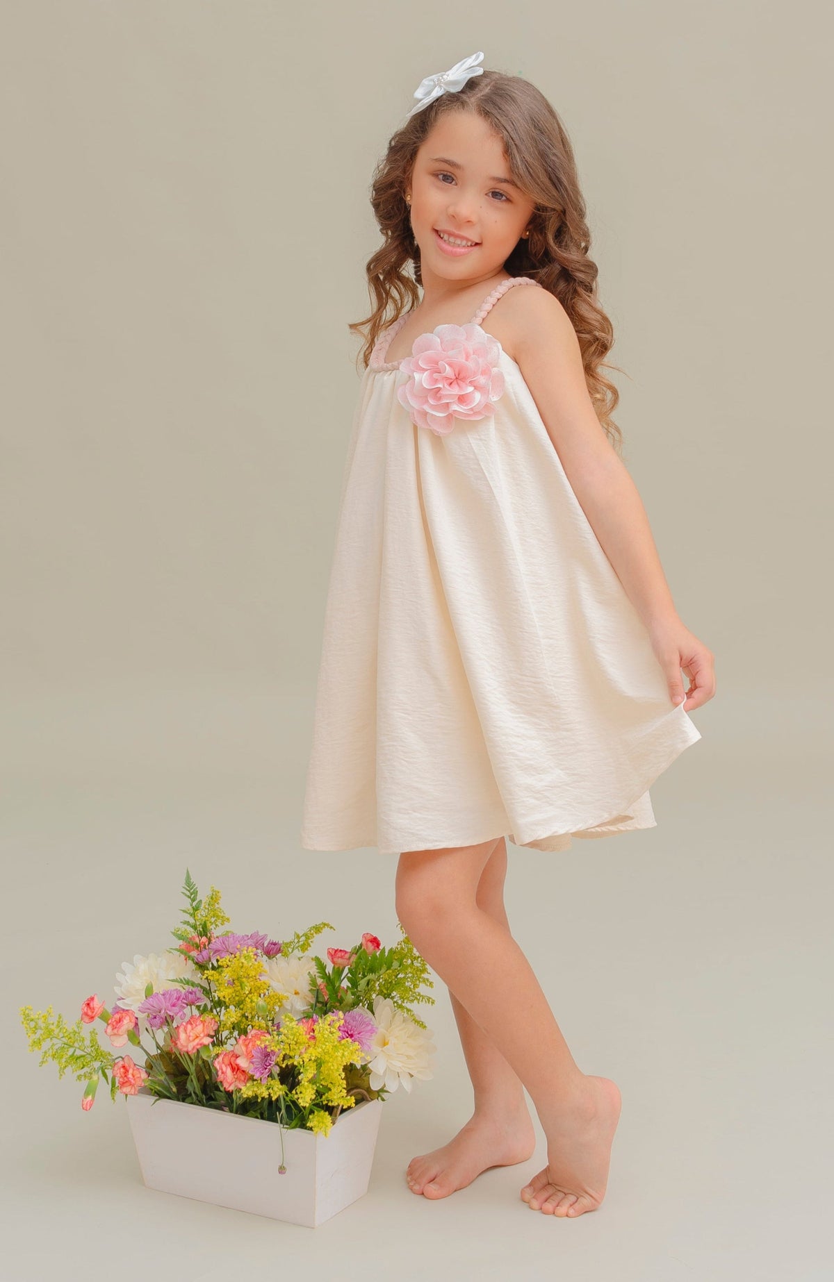 Vestido Para Bebita Melisas Beige