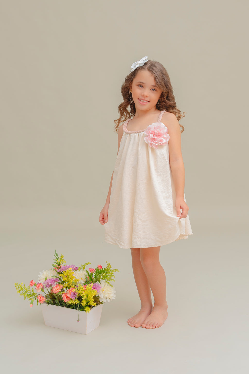 IVORY GIRLS DRESS MELISA