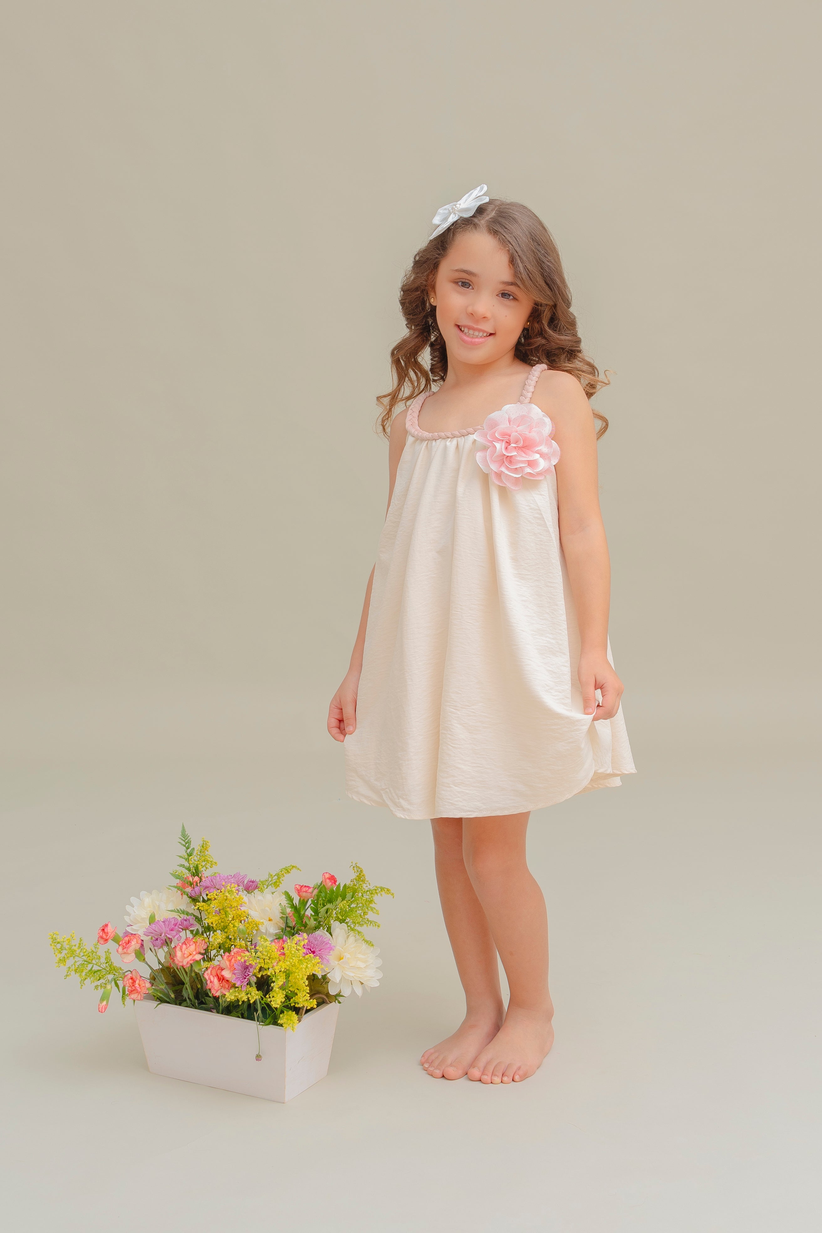 IVORY GIRLS DRESS MELISA