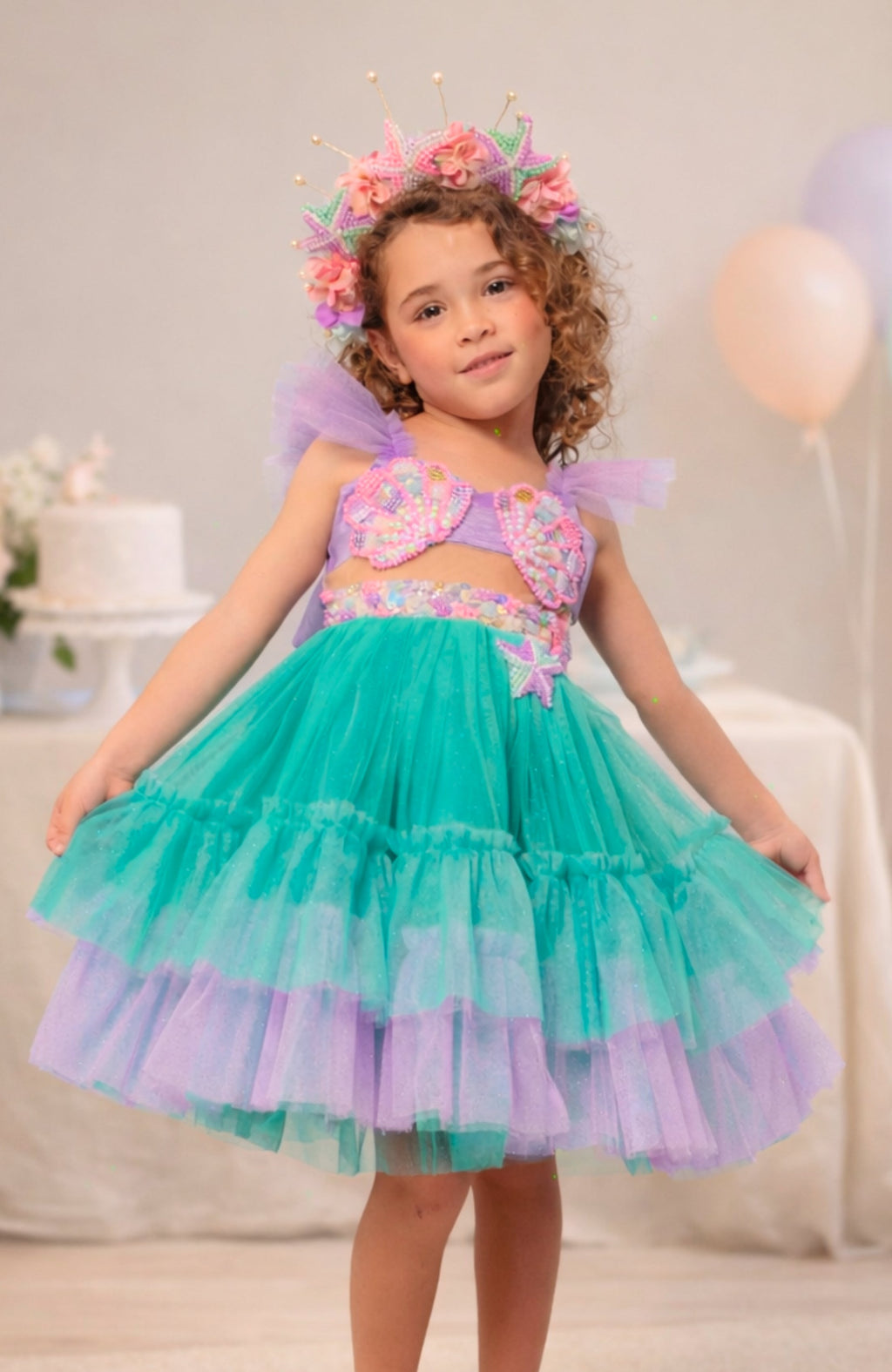 VESTIDO DE FIESTA PARA NIÑAS "PISCIS"