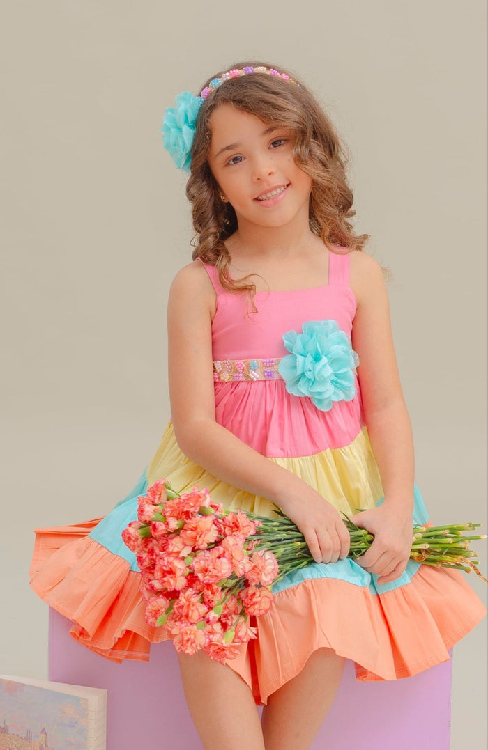 Vestido para Bebita Rosa Linda