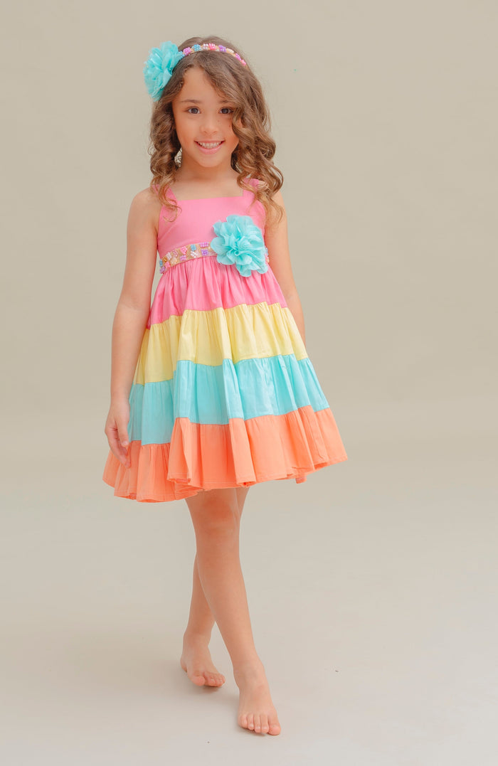 Vestido para Bebita Rosa Linda