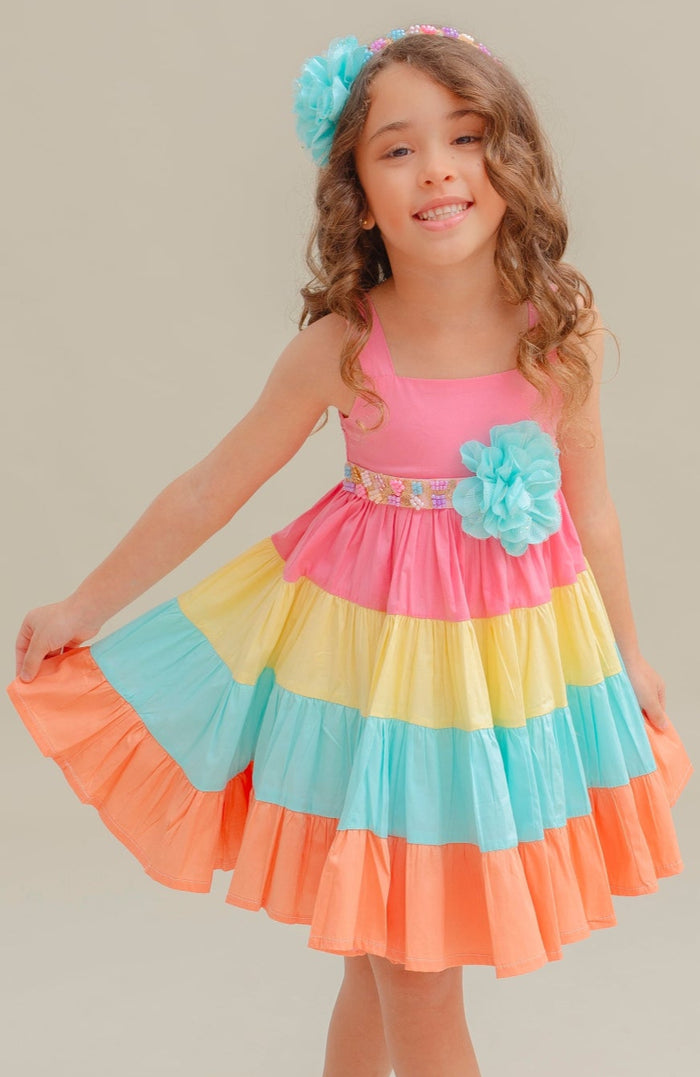 Vestido Para niña Rosa Linda