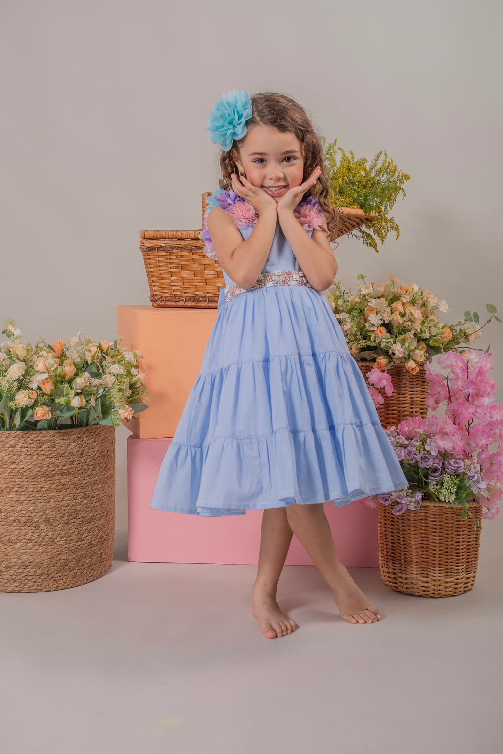 GIRL´BLUE DRESS "BONDAD"
