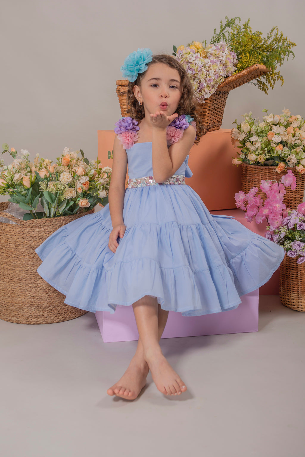 GIRL´BLUE DRESS "BONDAD"