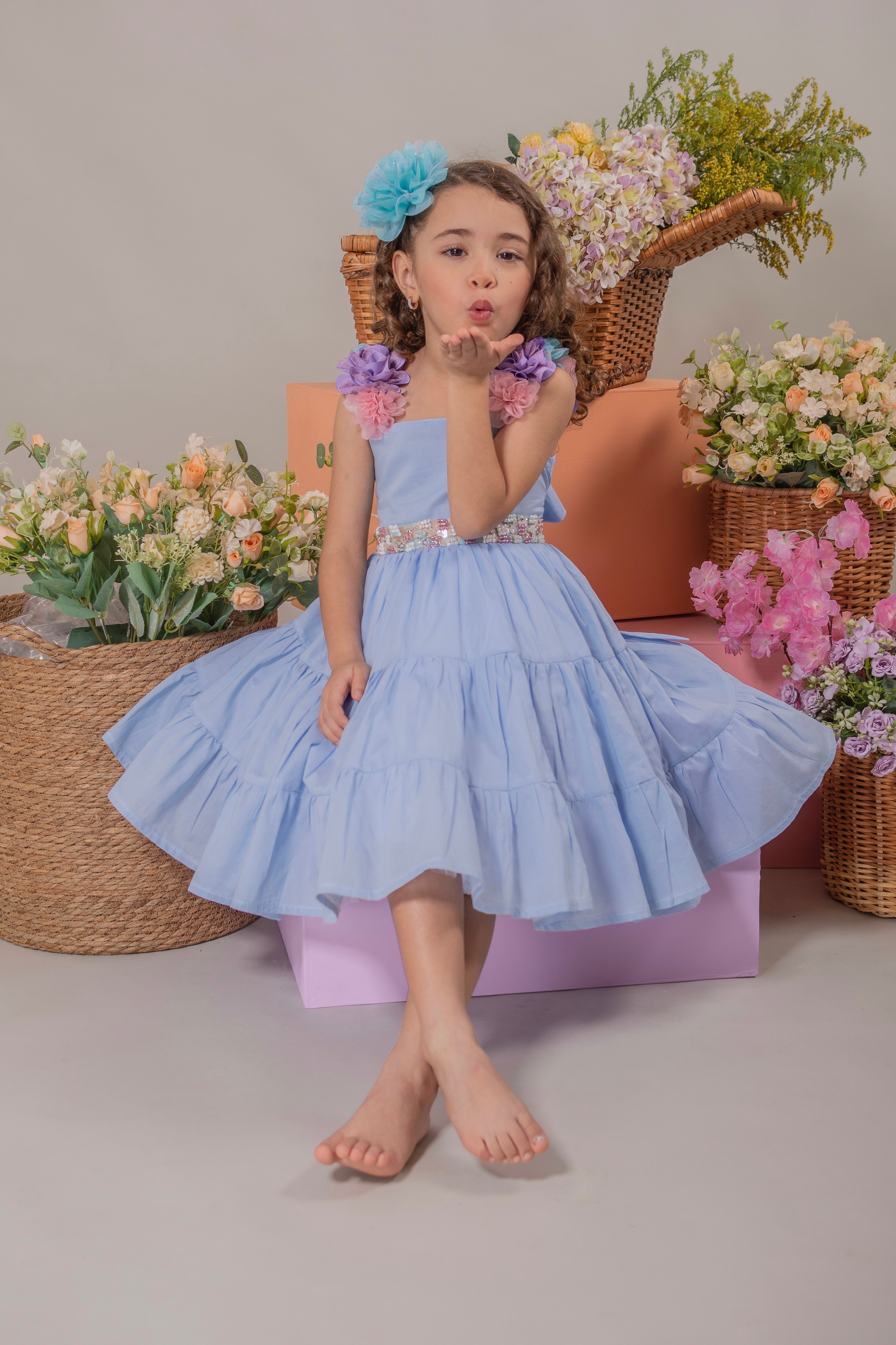 GIRL´BLUE DRESS "BONDAD"