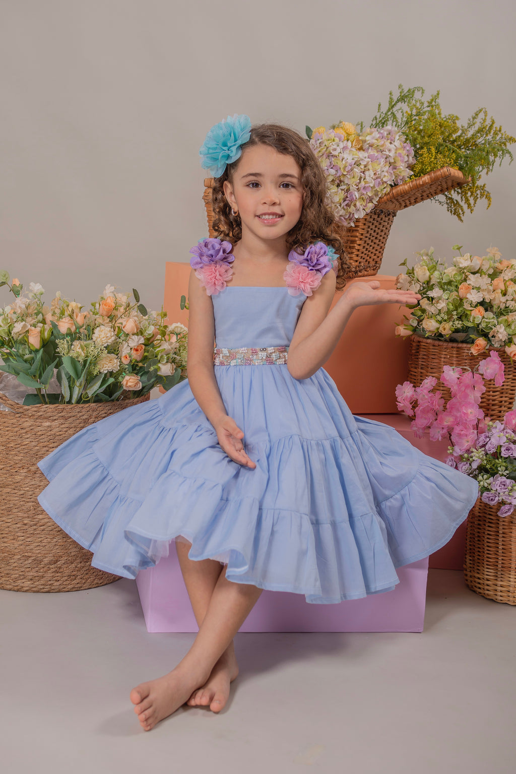 GIRL´BLUE DRESS "BONDAD"