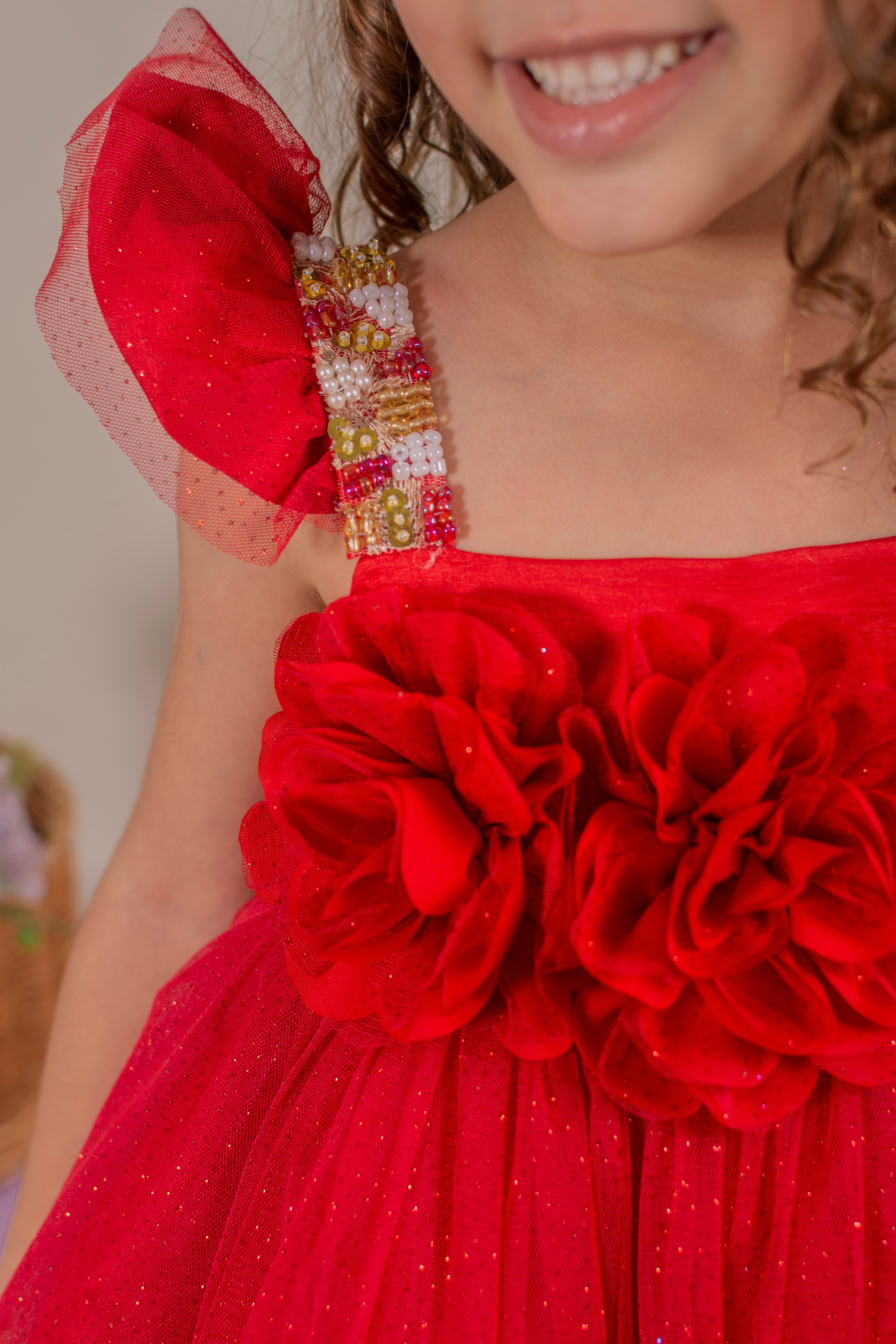 Red Princess Party Dress – Luxury Girls Birthday & Party Dress