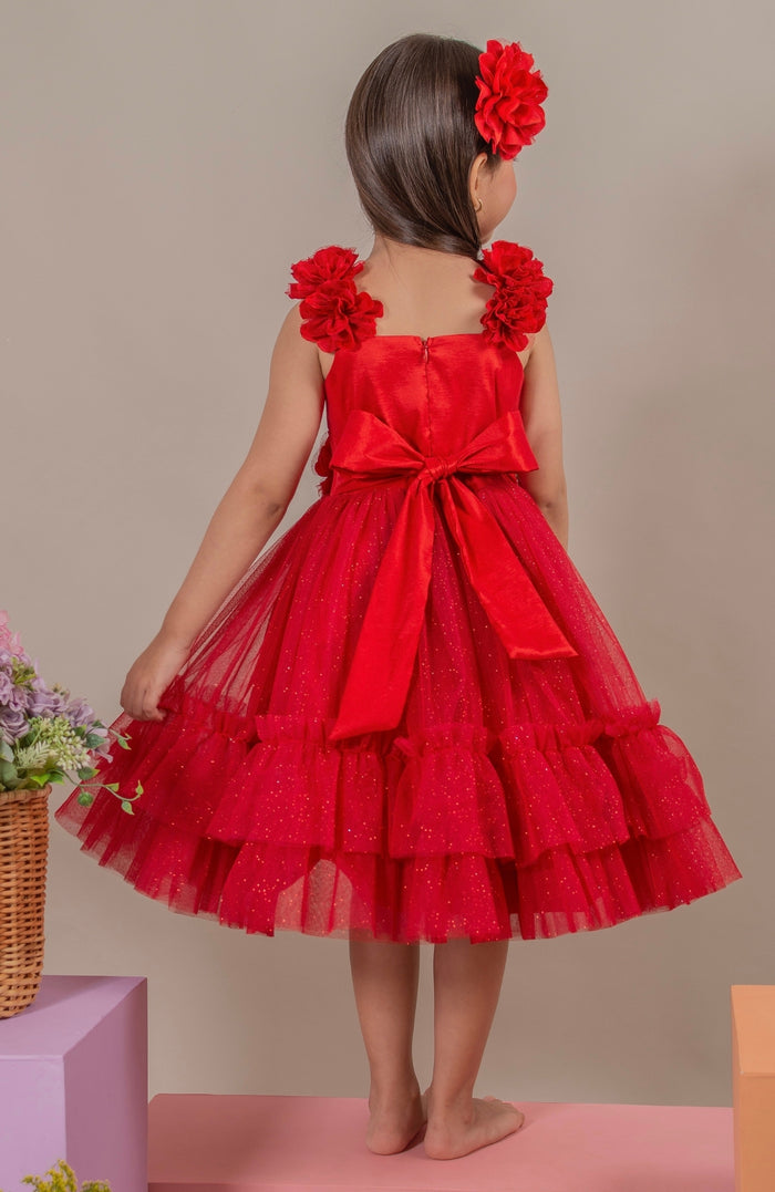 Vestido para Bebé Soy Valiosa - Rojo ( PRE-ORDEN - ENTREGA EN 15 DIAS)