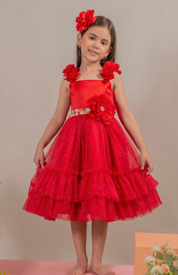 Vestido para Bebé Soy Valiosa - Rojo ( PRE-ORDEN - ENTREGA EN 15 DIAS)