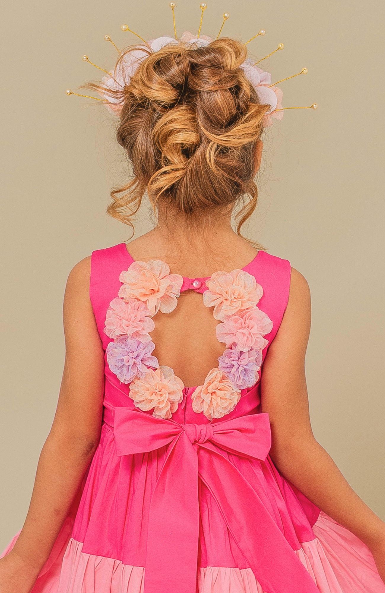 Fuchsia Girls Party Dress Aventura – Luxury Birthday Dress